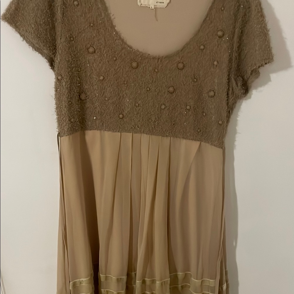 Elegant Tan Women's Dress by (a’reve) Altrd State